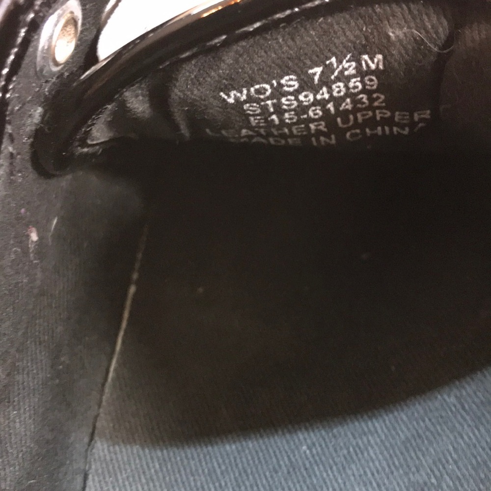 Sperry Top-Sider Black Texture Leather SlipOns - Picture 7 of 8